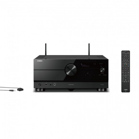 Yamaha RX-A8A 11.2-канальный AV-ресивер для домашнего кинотеатра (Black) – флагманский ресивер для 4K/8K и Dolby Atmos