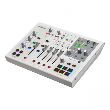 Yamaha AG08 Live Streaming Mixer White – профессиональный микшер для сцены, студии и дома